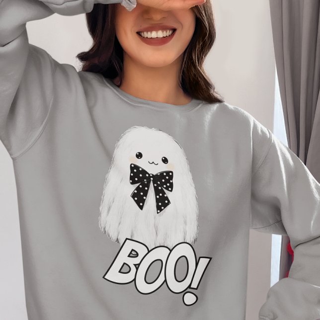 Sudadera Dulce Fantasma Boo Peludo Halloween (Subido por el creador)