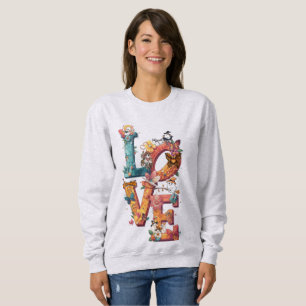 Sudadera Dulce Fantasma Halloween "amor"