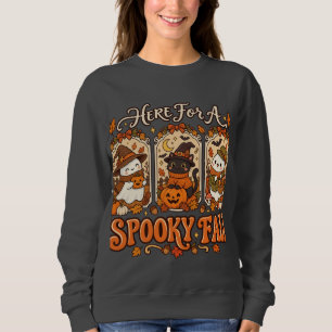 Sudadera Dulce Fantasmagórico Otoño Profesor Fantasma & Gat