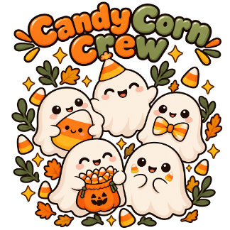 Sudadera Dulce Golosina de Fantasma Naranja Amarillo Kawaii