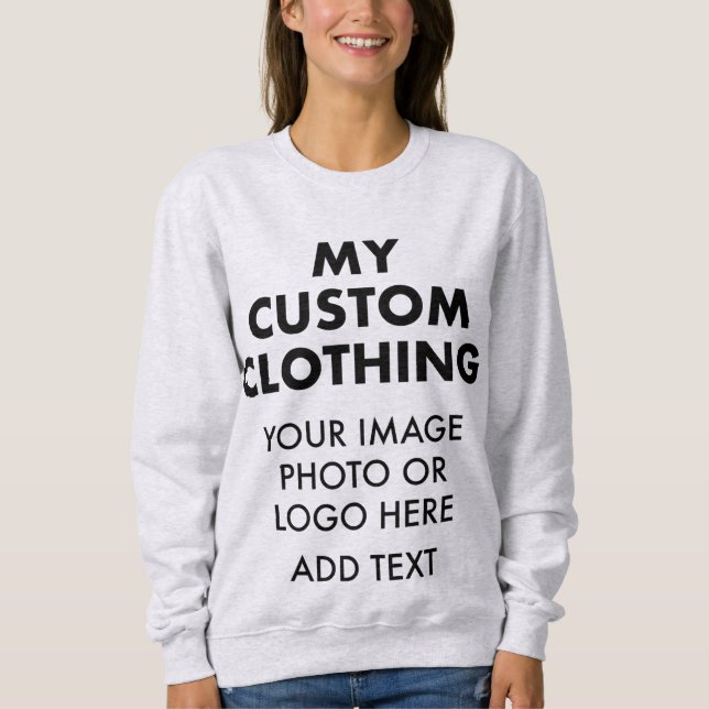 Sudadera DULCE GRIS LIGERO DE MUJERES personalizados (Anverso)