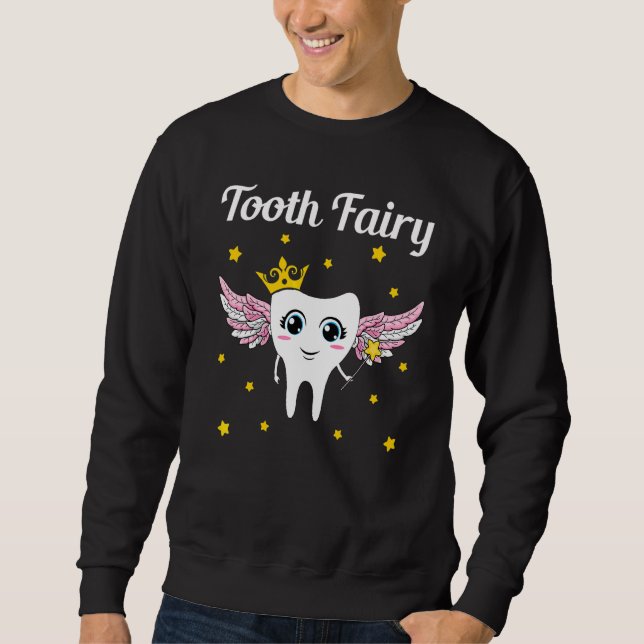 Sudadera Dulce Hada de los Dientes Traje de Halloween Denta (Anverso)