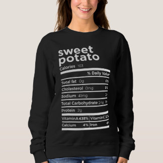 Sudadera Dulce Hechos de Nutrición de Patata Graciosa Acció