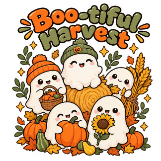 Sudadera Dulce Kawaii Fantasma Dorado Parche de Calabaza Co