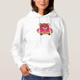 Sudadera Dulce ley del oso rojo Donut Bärchen dulce rosa