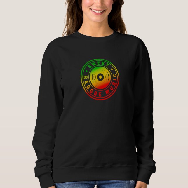Sudadera Dulce música de reggae (Anverso)