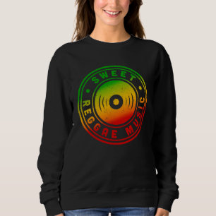 Sudadera Dulce Música Reggae Colores Rasta Distressed Regga
