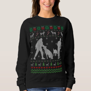 Sudadera Dulce Navidades feos de la policía K9
