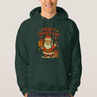Sudadera Dulce Papá Noel Arte de Navidad – Feliz Navidad