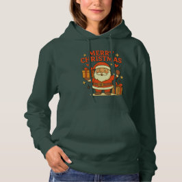 Sudadera Dulce Papá Noel Arte de Navidad – Feliz Navidad