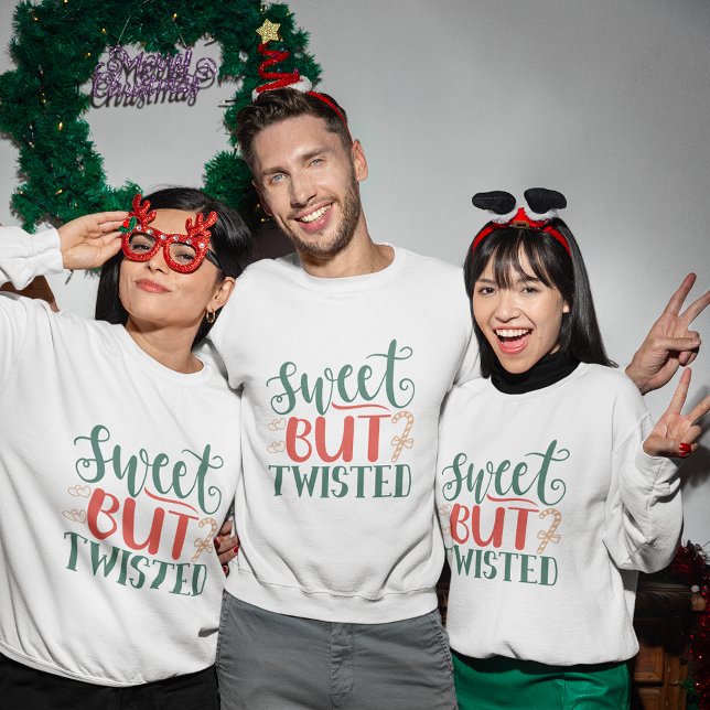 sudadera dulce pero retorcida navidad (sweet but twisted christmas sweatshirt
)
