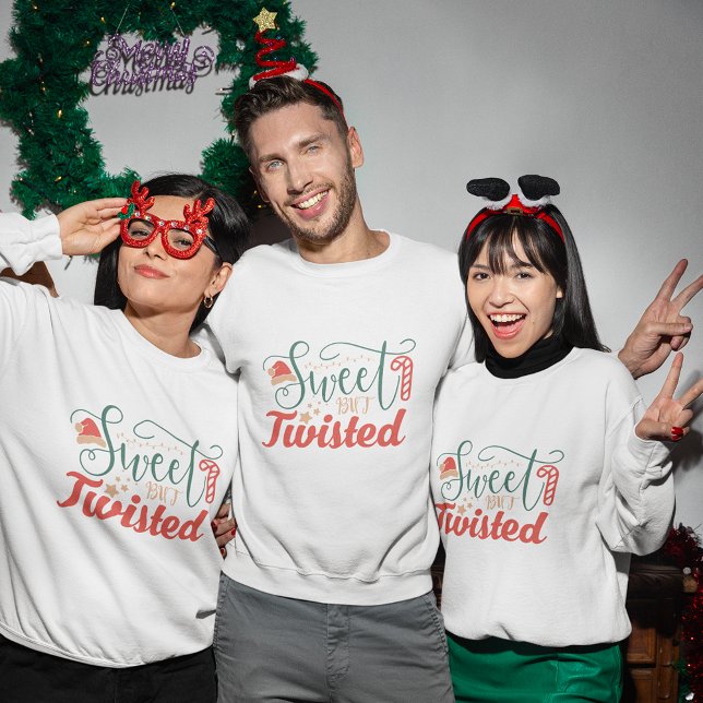 sudadera dulce pero retorcida navidad (sweet but twisted christmas sweatshirt
)