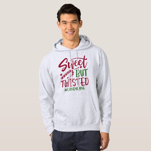 Sudadera Dulce Pero Twisted Candy Cane - Navidades divertid (Anverso completo)