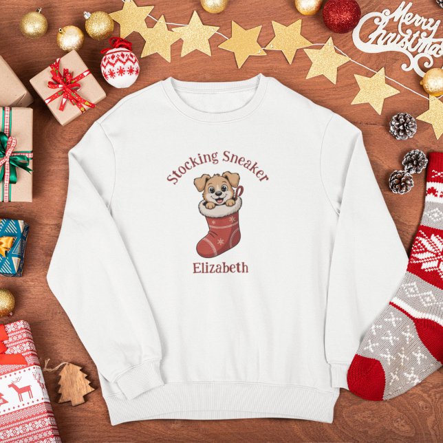 Sudadera Dulce Perro Navidad Familiar a Juego (Subido por el creador)