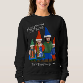 Sudadera Dulce Personalizado Gnome Familia Navidades feos s