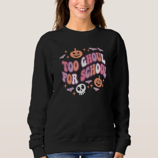 Sudadera Dulce profesor de Halloween Escuela fantasmas dive