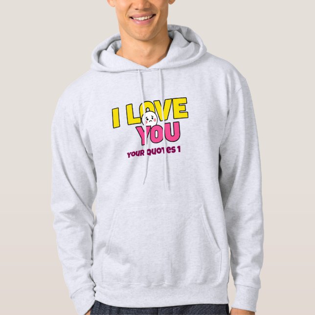 Sudadera Dulce Te Amo Gráfico para Regalos y Ropa (Anverso)