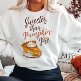 SUDADERA DULCE TEMÁTICO DE AUTUMN QUE PIE DE PUMPKIN