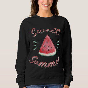 Sudadera Dulce verano de sandía Amante de decir rebanada de