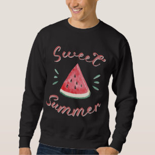 Sudadera Dulce verano de sandía Amante de decir rebanada de