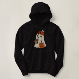 Sudadera Dulce y adorable fantasma con gorro rojo de Hallow
