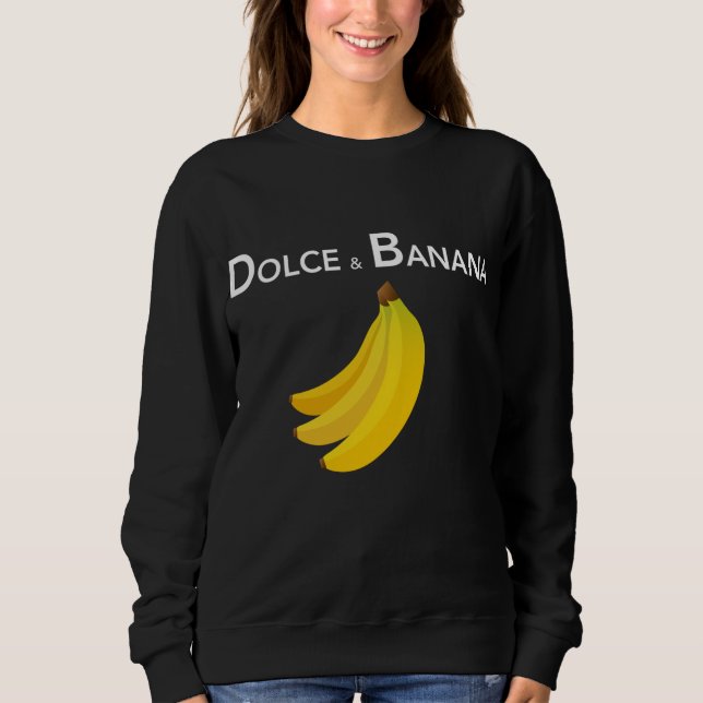 Sudadera Dulce y Banana Divertido Bananas De Moda Para Vega (Anverso)