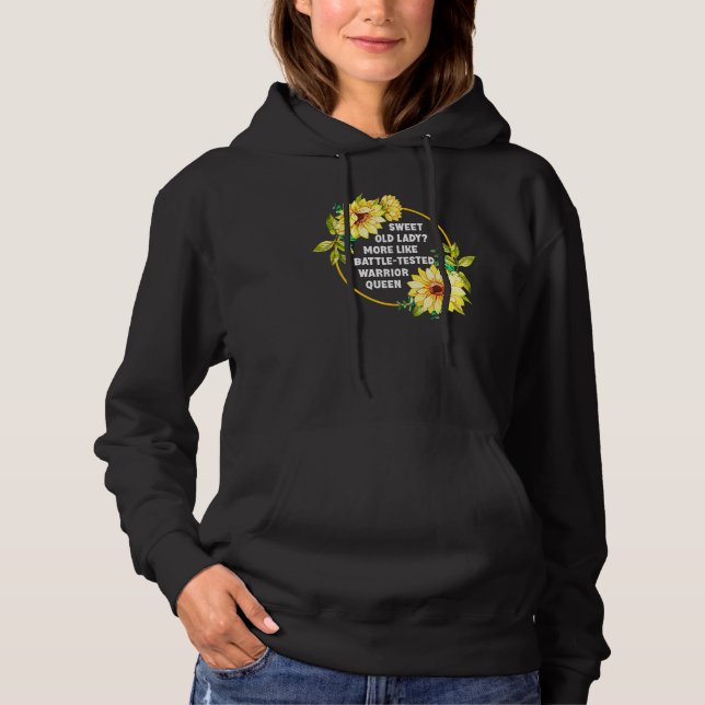 Sudadera Dulce y gracioso anciana más como el Warri probado (Anverso)