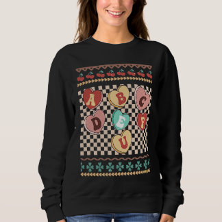 Sudadera Dulces ABC Anti San Valentín Lore Alfabeto Diverti