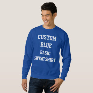 Sudadera DULCES AZULES BÁSICOS HOMBRES Personalizados