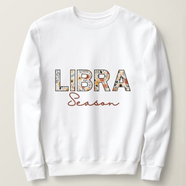 Sudadera Dulces de la temporada de Libra para las mujeres (Anverso del diseño)