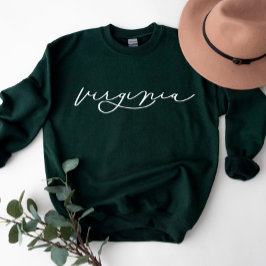 Sudadera Dulces de Virginia Script State Women's Sweatshirt