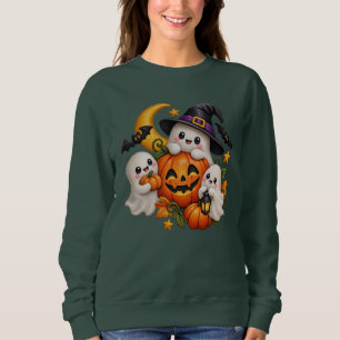 Sudadera Dulces Fantasmas y Calabaza de Halloween