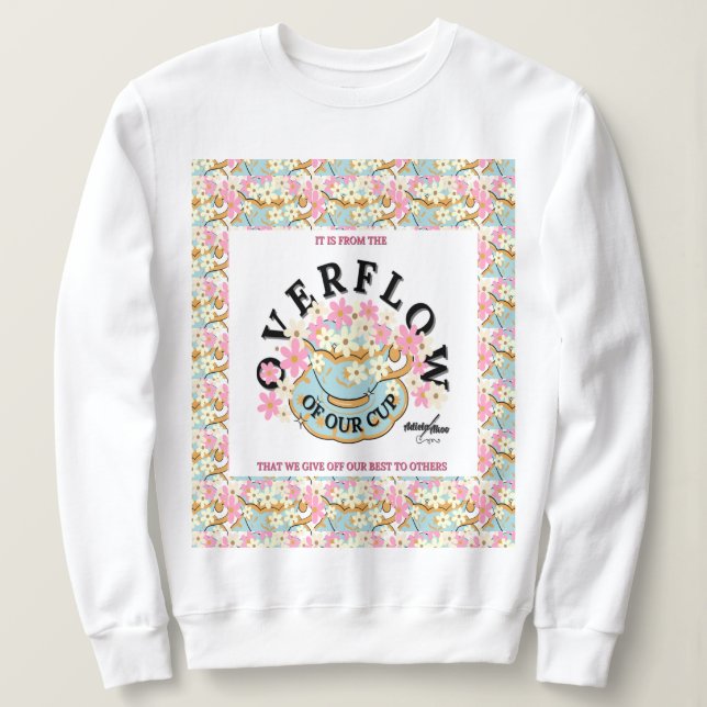Sudadera Dulces florales sobrevueltos - Adiela Akoo (Anverso del diseño)