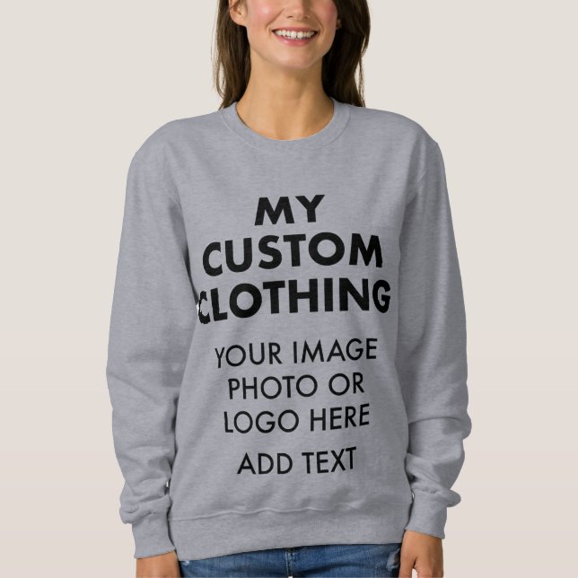 Sudadera DULCES GRIS DE MUJERES personalizados (Anverso)