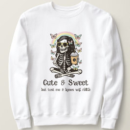 Sudadera Dulces Mariposas Esqueleto Divertidas Halloween
