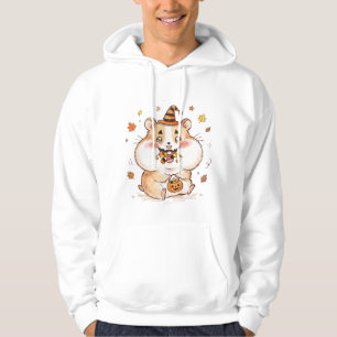Sudadera Dulces Mejillas Llenas de Halloween Hámster Truco 