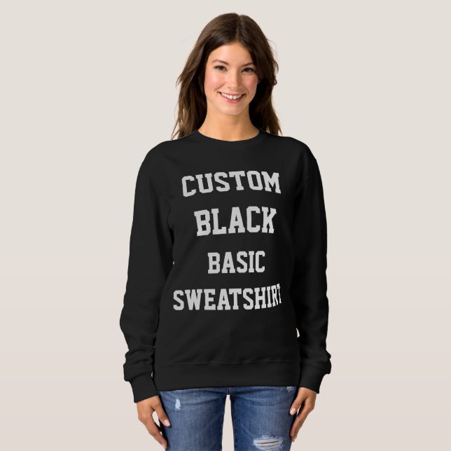Sudadera DULCES NEGROS BÁSICOS DE LA Personalizado Personal (Anverso completo)