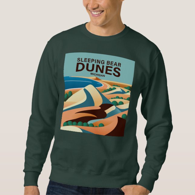 Sudadera Dunas de oso durmiente Michigan (Anverso)