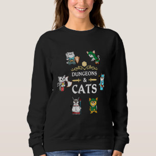 Sudadera Dungeon Y Gatos Novetne