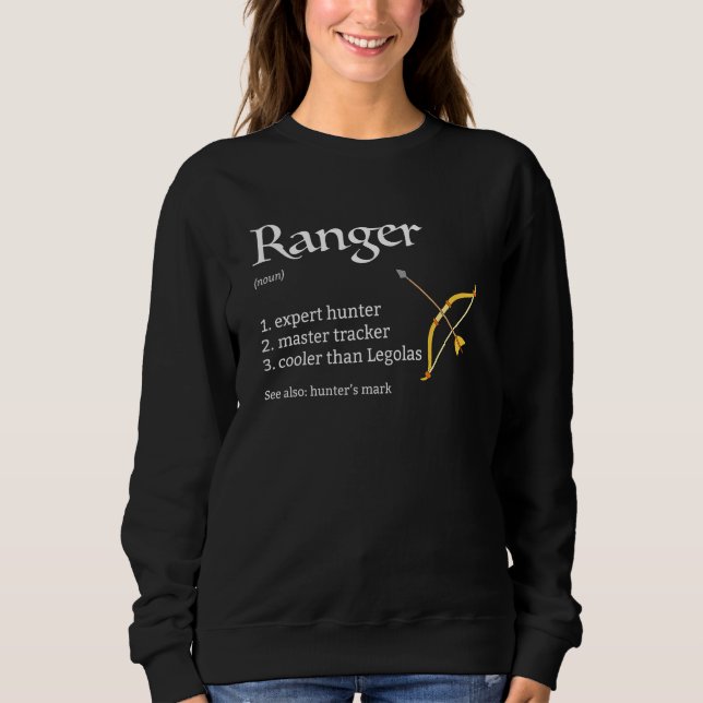 Sudadera Dungeons de clase Ranger y dragones Rpg (Anverso)