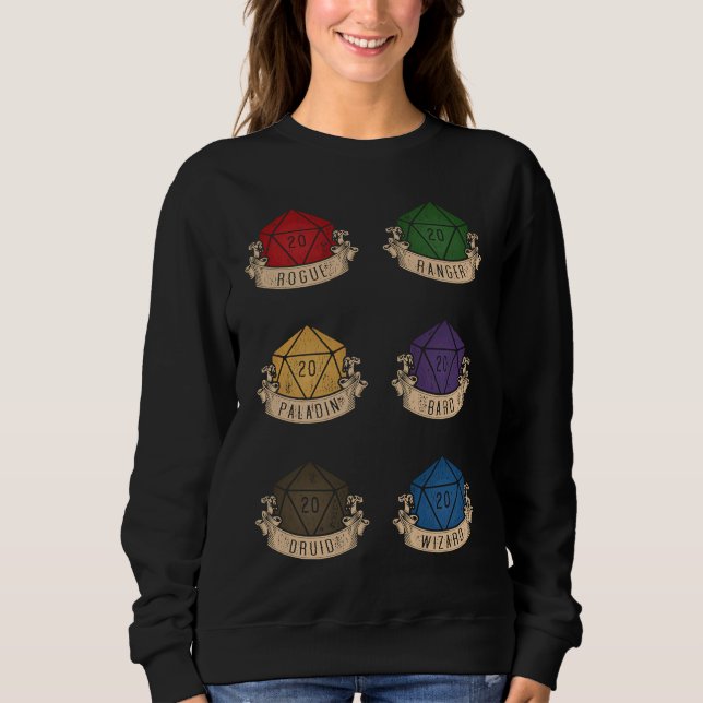Sudadera Dungeons Dice RPG Cada Buena Historia (Anverso)