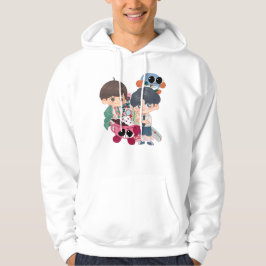 Sudadera Dúo de Anime Encantador & Delicias de Cacao de Inv