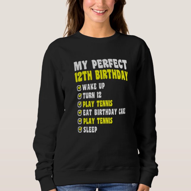 Sudadera Duodécimo cumpleaños 12 de mi perfecto (Anverso)