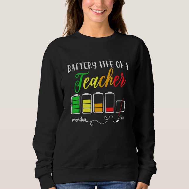 Sudadera Duración De La Batería De Un Profesor 1 (Anverso)