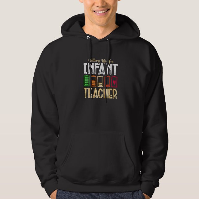 Sudadera Duración De La Batería De Un Profesor Infantil (Anverso)