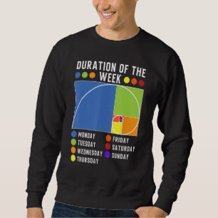 Sudadera Duración de la semana de la proporción áurea de Fi