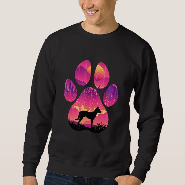 Sudadera Dutch Shepherd Paw Mom Dad Dog  Women Men (Anverso)