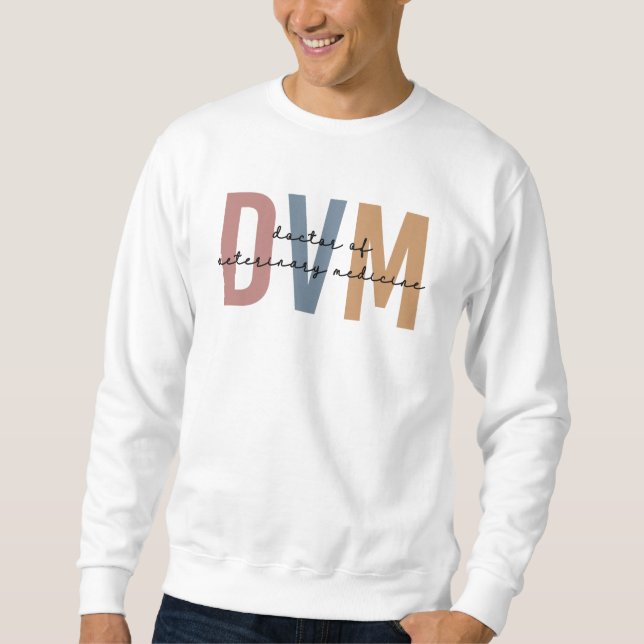 Sudadera DVM Médica de Regalos de Medicina Veterinaria (Anverso)