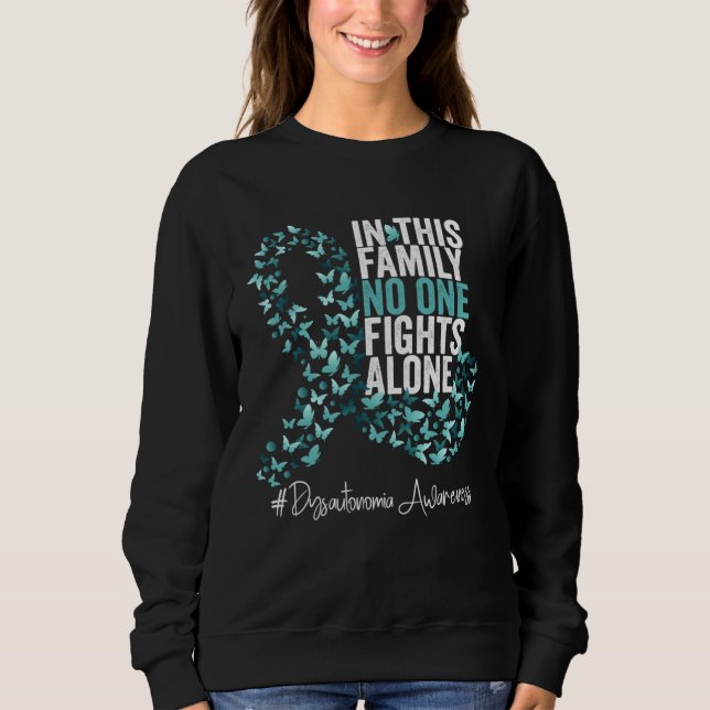 Sudadera Dysautonomia Awareness Month Teal Ribbon (Anverso)