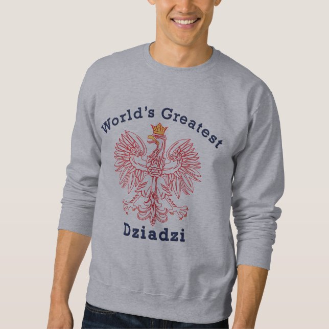 Sudadera Dziadzi más grande Eagle del mundo (Anverso)